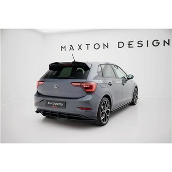 Maxton - Street Pro Central Diffuseur Arriere Volkswagen Polo GTI Mk6 Facelift Rouge