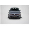 Maxton - Street Pro Lame Du Pare-Chocs Avant Volkswagen Polo GTI Mk6 Facelift Noir-Rouge + Rabats Brillant