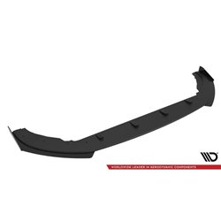 Maxton - Street Pro Lame Du Pare-Chocs Avant Volkswagen Polo GTI Mk6 Facelift Noir-Rouge + Rabats Brillant