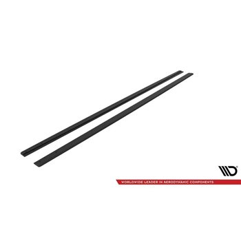 Maxton - Street Pro Rajouts Des Bas De Caisse Volkswagen Polo GTI Mk6 Facelift Noir-Rouge