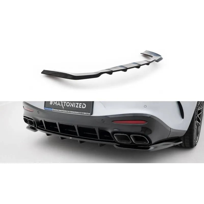 Maxton - Arriere Splitter (avec une barre verticale) V.1 Mercedes-AMG GT 63 / 55 / 63 S E Performance C192