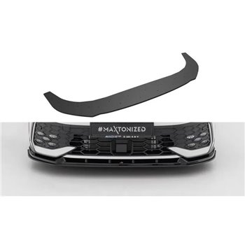 Maxton - Street Pro Lame Du Pare-Chocs Avant V.2 Volkswagen Golf GTI / GTE / R-Line Mk8 Facelift Noir-Rouge