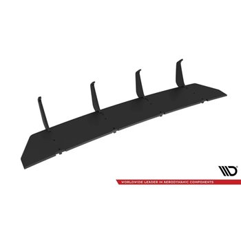 Maxton - Street Pro Central Diffuseur Arriere V.4 Volkswagen Golf GTI Mk8 Noir-Rouge