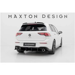 Maxton - Street Pro Central Diffuseur Arriere V.4 Volkswagen Golf GTI Mk8 Rouge