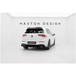 Maxton - Street Pro Central Diffuseur Arriere V.5 Volkswagen Golf GTI Mk8 Noir