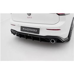Maxton - Street Pro Central Diffuseur Arriere V.5 Volkswagen Golf GTI Mk8 Rouge