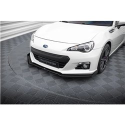 Maxton - Street Pro Lame Du Pare-Chocs Avant V.1 Subaru BRZ Mk1 Noir-Rouge + Rabats Brillant
