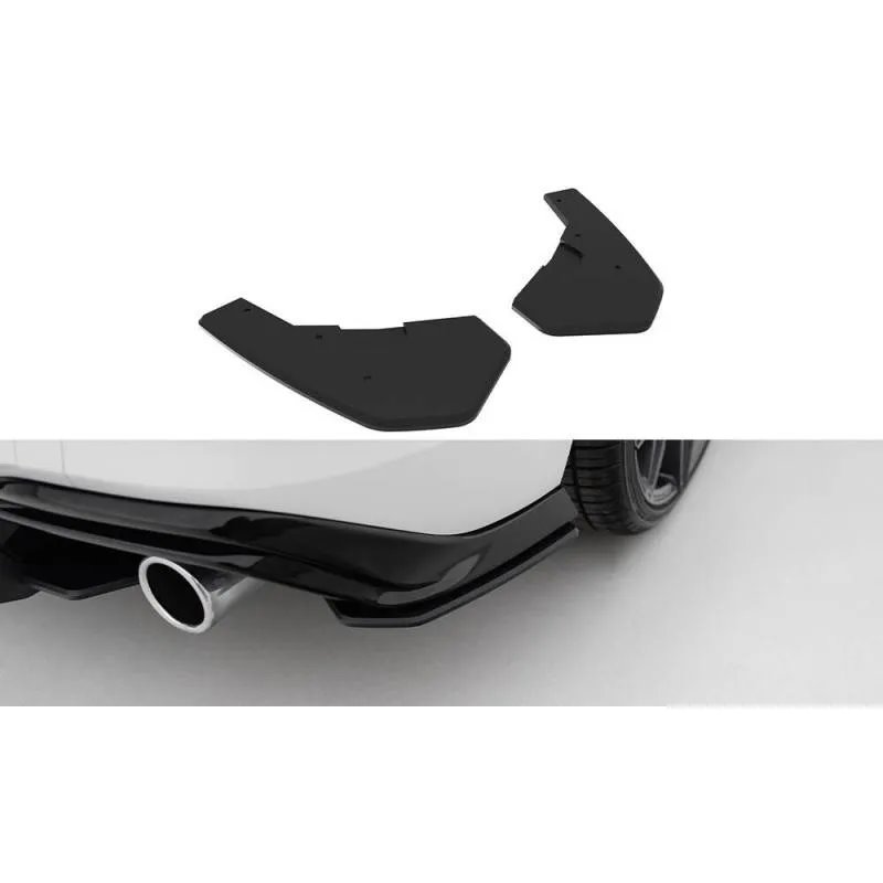 Maxton - Street Pro Lame Du Pare Chocs Arriere V.2 Volkswagen Golf GTI Mk8 Noir