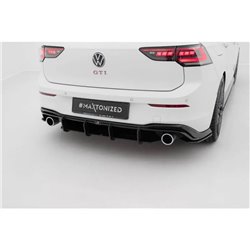Maxton - Street Pro Lame Du Pare Chocs Arriere V.2 Volkswagen Golf GTI Mk8 Noir