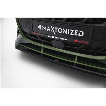 Maxton - Lame Du Pare-Chocs Avant V.1 Audi A3 S-Line Sedan / S3 Sedan 8Y Facelift 