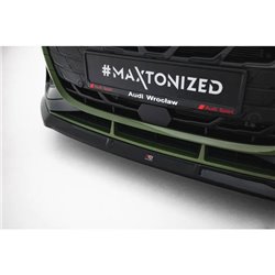 Maxton - Lame Du Pare-Chocs Avant V.3 Audi A3 S-Line Sedan / S3 Sedan 8Y Facelift 