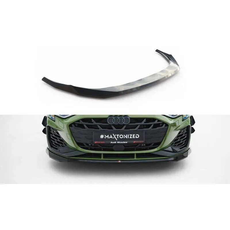 Maxton - Lame Du Pare-Chocs Avant V.2 Audi A3 S-Line Sedan / S3 Sedan 8Y Facelift