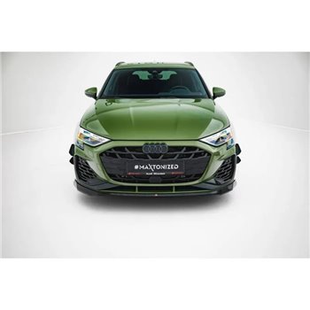 Maxton - Lame Du Pare-Chocs Avant V.2 Audi A3 S-Line Sedan / S3 Sedan 8Y Facelift 