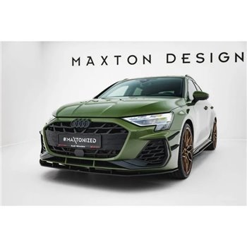 Maxton - Street Pro Lame Du Pare-Chocs Avant Audi A3 S-Line Sedan / S3 Sedan 8Y Facelift Noir
