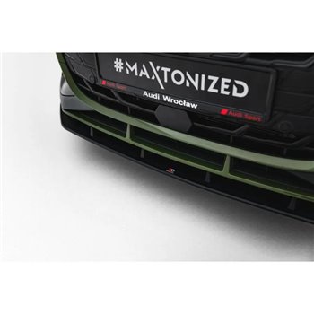 Maxton - Street Pro Lame Du Pare-Chocs Avant Audi A3 S-Line Sedan / S3 Sedan 8Y Facelift Noir