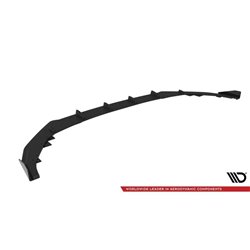 Maxton - Street Pro Lame Du Pare-Chocs Avant Audi A3 S-Line Sedan / S3 Sedan 8Y Facelift Noir-Rouge + Rabats Brillant