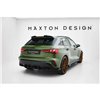 Maxton - Street Pro Lame Du Pare Chocs Arriere Audi S3 Sportback 8Y Facelift Noir + Rabats Brillant 