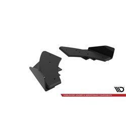 Maxton - Street Pro Lame Du Pare Chocs Arriere Audi S3 Sportback 8Y Facelift Noir + Rabats Brillant 