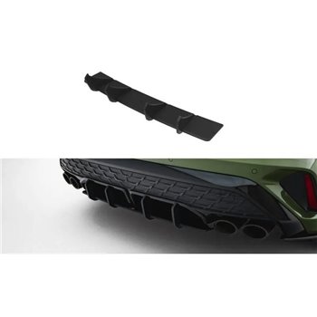 Maxton - Street Pro Central Diffuseur Arriere Audi S3 Sportback 8Y Facelift Noir-Rouge