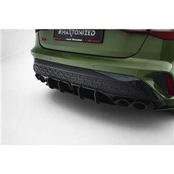 Maxton - Street Pro Central Diffuseur Arriere Audi S3 Sportback 8Y Facelift Rouge