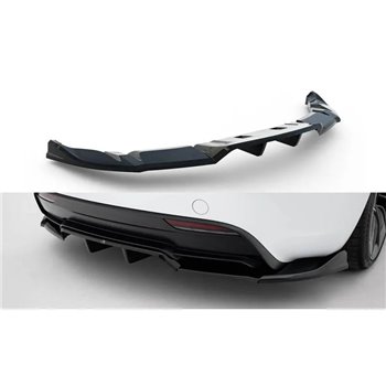 Maxton - Arriere Splitter (avec une barre verticale) V.1 Tesla Model 3 Performance Mk1 Facelift