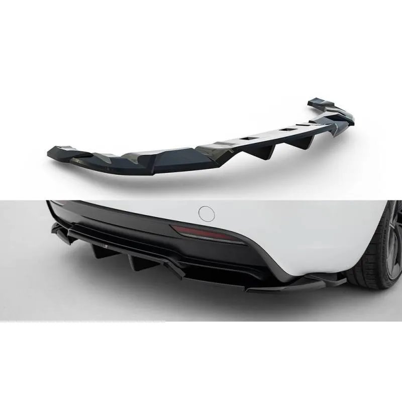 Maxton - Arriere Splitter (avec une barre verticale) V.2 Tesla Model 3 Performance Mk1 Facelift