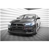 Maxton - Street Pro Lame Du Pare-Chocs Avant Mitsubishi Lancer EVO X Noir-Rouge