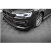 Maxton - Street Pro Lame Du Pare-Chocs Avant Mitsubishi Lancer EVO X Noir-Rouge + Rabats Brillant