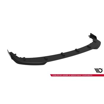 Maxton - Street Pro Lame Du Pare-Chocs Avant Mitsubishi Lancer EVO X Noir-Rouge + Rabats Brillant