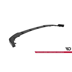 Maxton - Street Pro Lame Du Pare-Chocs Avant Mitsubishi Lancer EVO X Noir-Rouge + Rabats Brillant