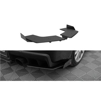 Maxton - Street Pro Lame Du Pare Chocs Arriere Mitsubishi Lancer EVO X Noir + Rabats Brillant
