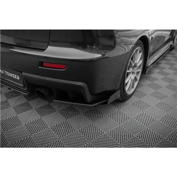 Maxton - Street Pro Lame Du Pare Chocs Arriere Mitsubishi Lancer EVO X Noir + Rabats Brillant 