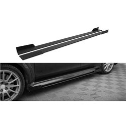 Maxton - Street Pro Rajouts Des Bas De Caisse Mitsubishi Lancer EVO X Noir + Rabats Brillant