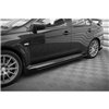 Maxton - Street Pro Rajouts Des Bas De Caisse Mitsubishi Lancer EVO X Noir + Rabats Brillant 