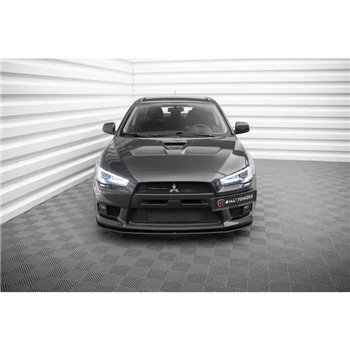 Maxton - Street Pro Lame Du Pare-Chocs Avant Mitsubishi Lancer EVO X Noir