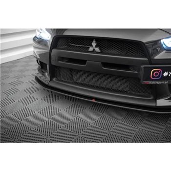 Maxton - Street Pro Lame Du Pare-Chocs Avant Mitsubishi Lancer EVO X Noir