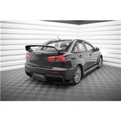 Maxton - Street Pro Central Diffuseur Arriere Mitsubishi Lancer EVO X Rouge
