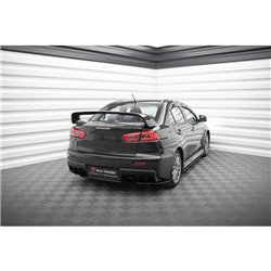 Maxton - Street Pro Lame Du Pare Chocs Arriere Mitsubishi Lancer EVO X Noir-Rouge