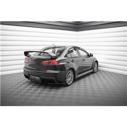 Maxton - Street Pro Lame Du Pare Chocs Arriere Mitsubishi Lancer EVO X Noir-Rouge