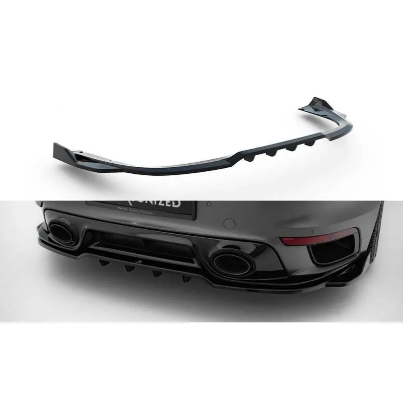 Maxton - Arriere Splitter (avec une barre verticale) Porsche 911 Turbo S Sport Package 992