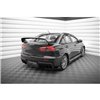 Maxton - Street Pro Lame Du Pare Chocs Arriere Mitsubishi Lancer EVO X Noir-Rouge + Rabats Brillant