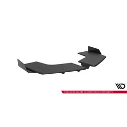 Maxton - Street Pro Lame Du Pare Chocs Arriere Mitsubishi Lancer EVO X Noir-Rouge + Rabats Brillant