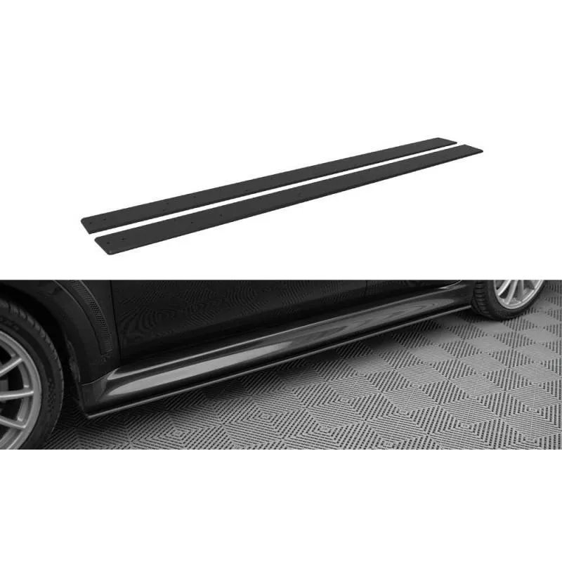 Maxton - Street Pro Rajouts Des Bas De Caisse Mitsubishi Lancer EVO X Noir-Rouge
