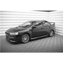 Maxton - Street Pro Rajouts Des Bas De Caisse Mitsubishi Lancer EVO X Noir-Rouge
