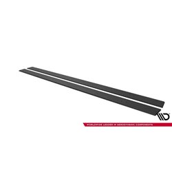 Maxton - Street Pro Rajouts Des Bas De Caisse Mitsubishi Lancer EVO X Noir-Rouge