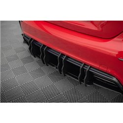 Maxton - Street Pro Central Diffuseur Arriere Mercedes-Benz A 45 AMG W176 Facelift Rouge