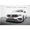 Maxton - Street Pro Lame Du Pare-Chocs Avant Volkswagen Jetta GLI Mk7 Noir-Rouge + Rabats Brillant