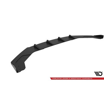 Maxton - Street Pro Lame Du Pare-Chocs Avant Volkswagen Jetta GLI Mk7 Noir-Rouge + Rabats Brillant