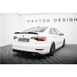 Maxton - Street Pro Lame Du Pare Chocs Arriere Volkswagen Jetta GLI Mk7 Noir + Rabats Brillant 