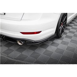 Maxton - Street Pro Lame Du Pare Chocs Arriere Volkswagen Jetta GLI Mk7 Noir + Rabats Brillant 